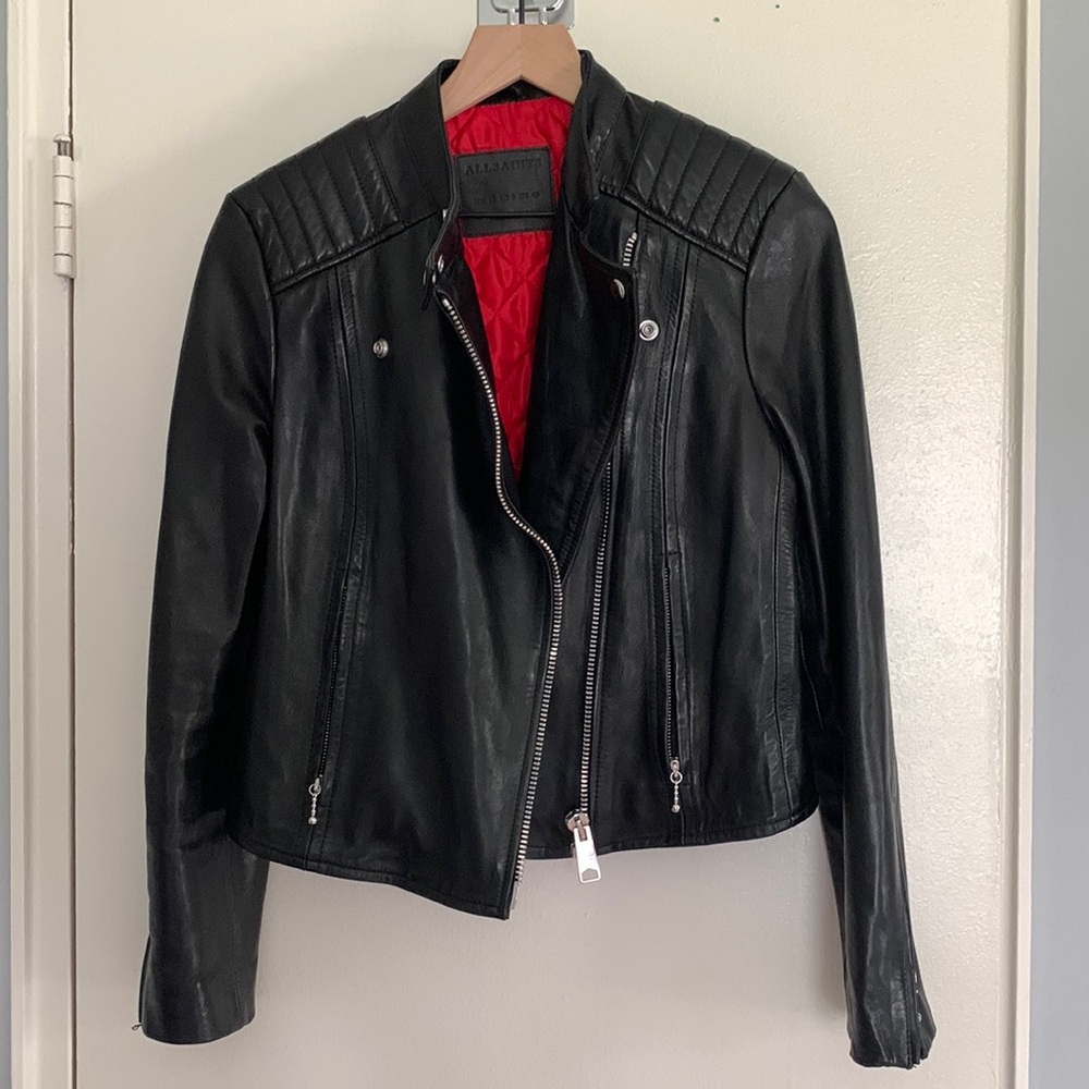 Allsaints leather biker jacket